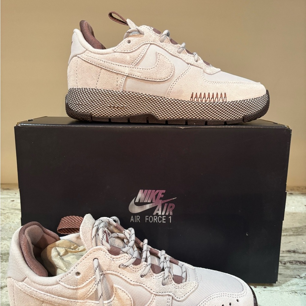 Nike Air Force 1 Wild in Violet and Platinum